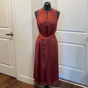 NWT Ann Taylor crepe midi dress
